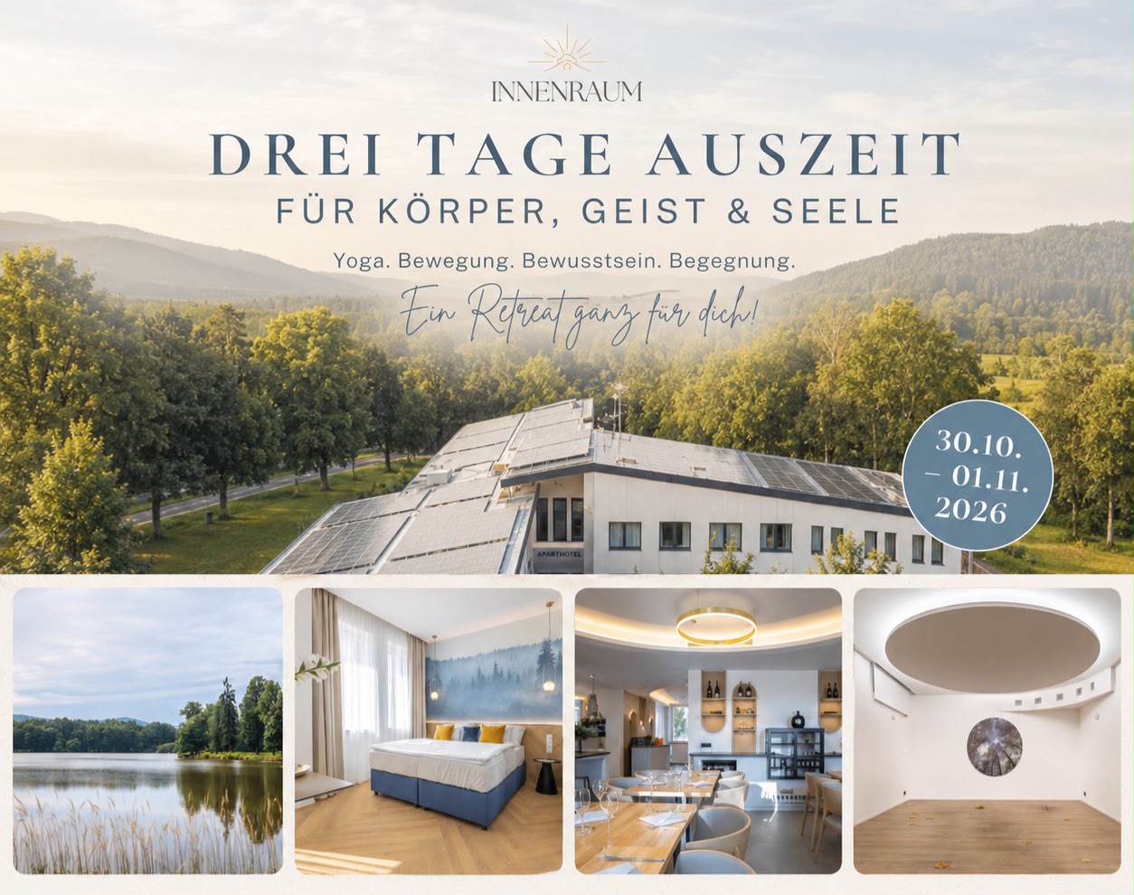 Resort Český les – Retreat 30.10. – 01.11.2026