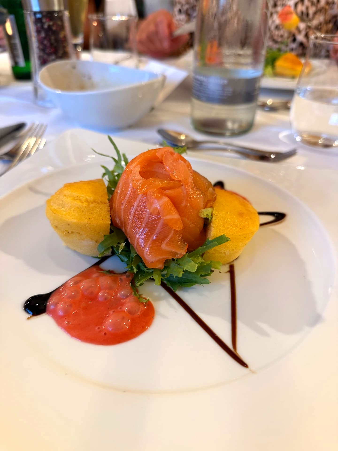 Kulinarisch verwöhnendes Gericht im Landrefugium Obermüller